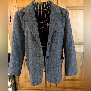 ESKA International Women's Gray Herringbone Blazer Made in Russia